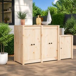 Practical Solid Pine Cream Kitchen Cabinet Door 50 x 9 x 82 cm