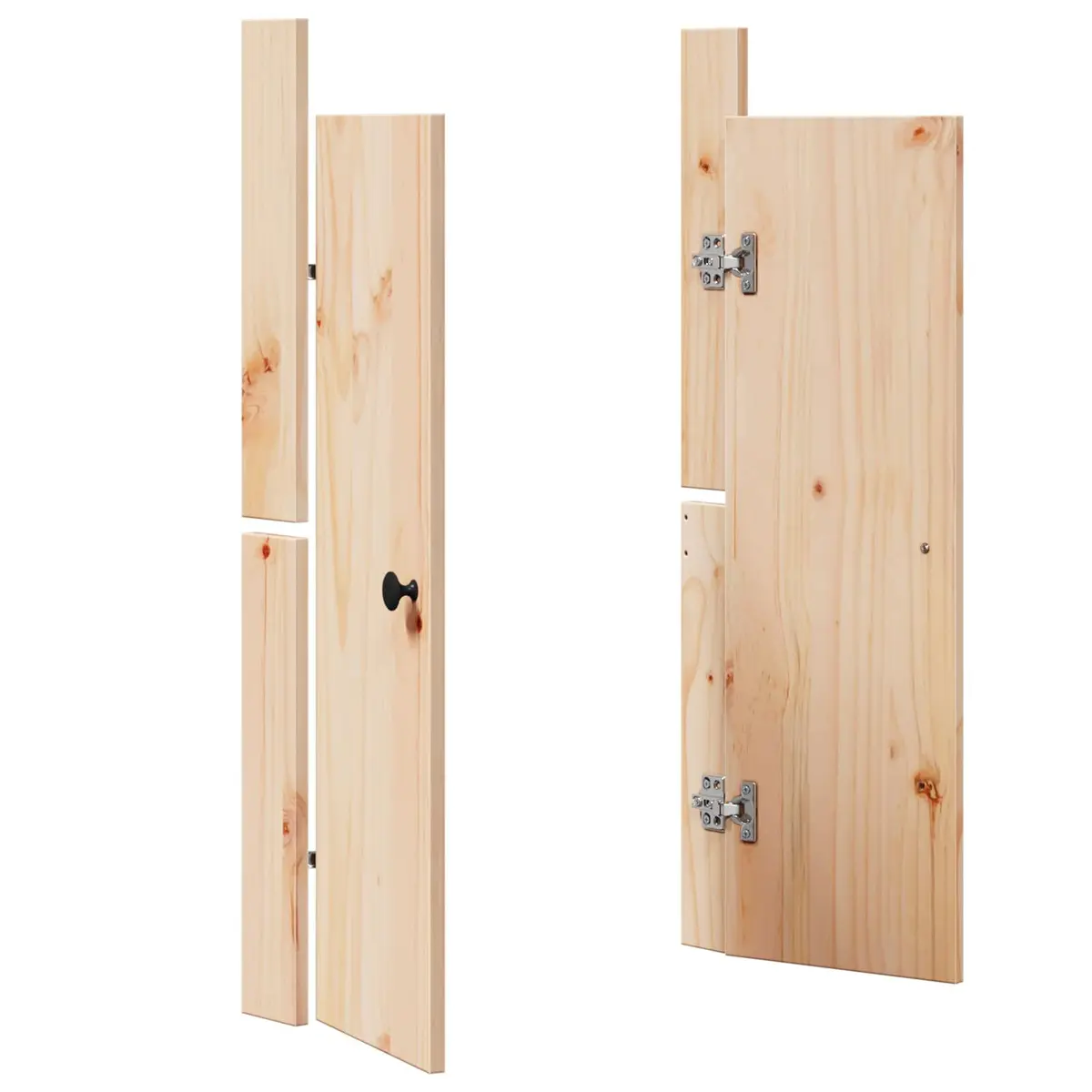Kitchen Cabinet Door Solid Pine Cream 50 x 9 x 82 cm Contemporary