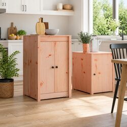 Practical Kitchen Solutions with a Solid Wood Door