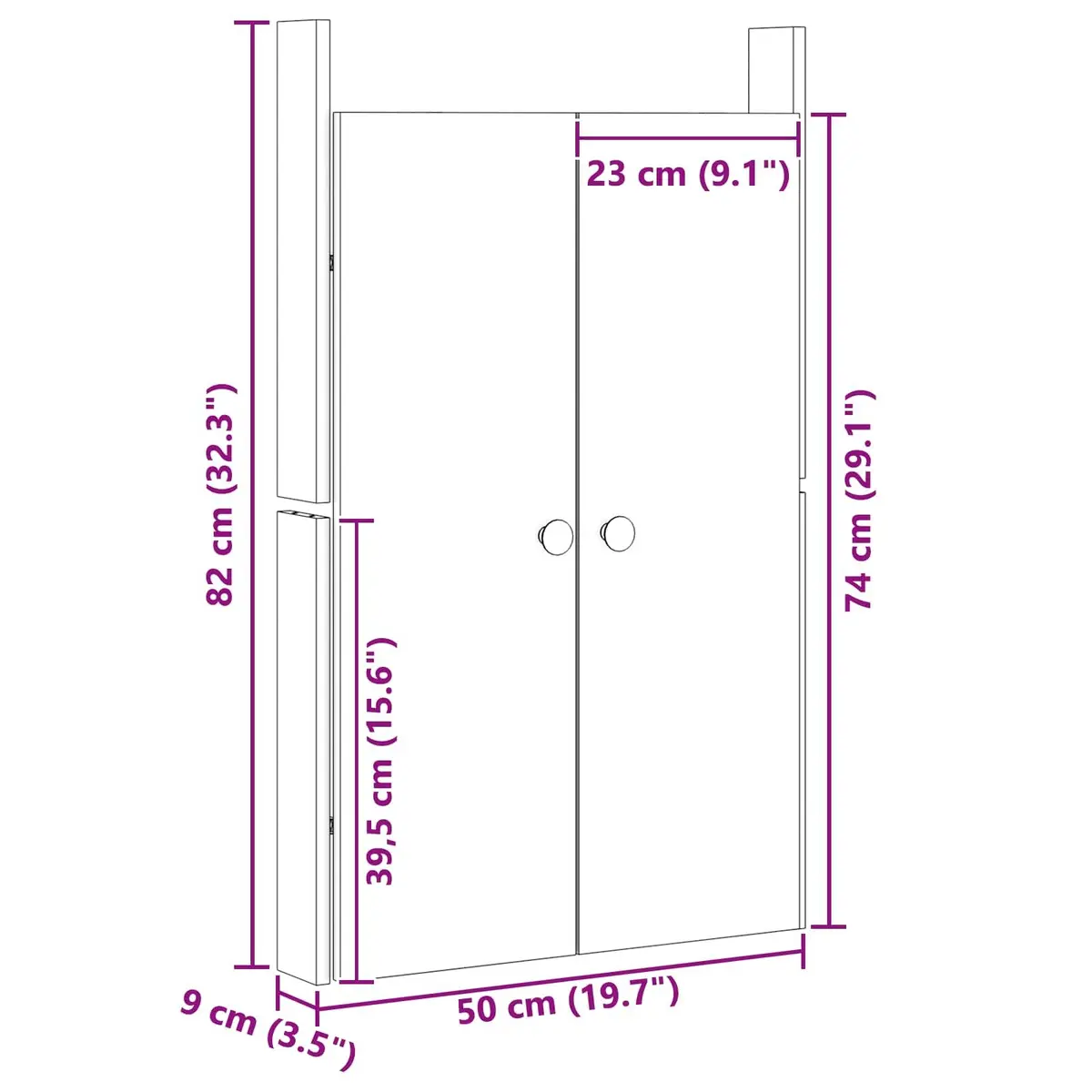 Kitchen Cabinet Door Brown Solid Wood Modern Design Rectangular Indoor Storage