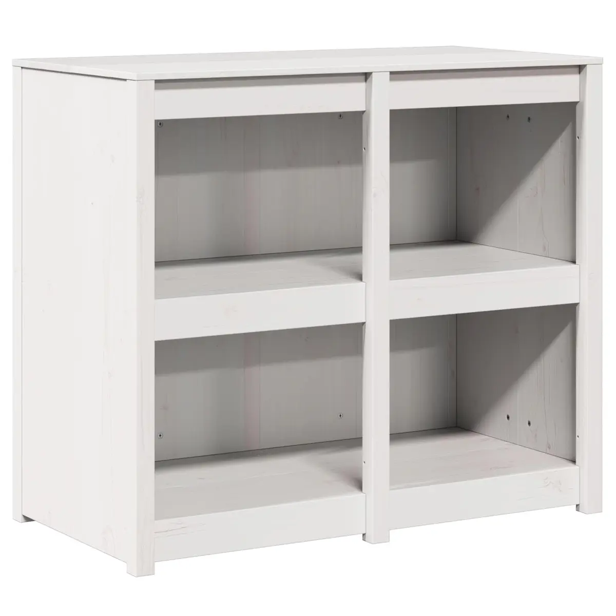 Kitchen Cabinet with Shelf Warm White Modern Storage Unit 106 x 55 x 92 cm