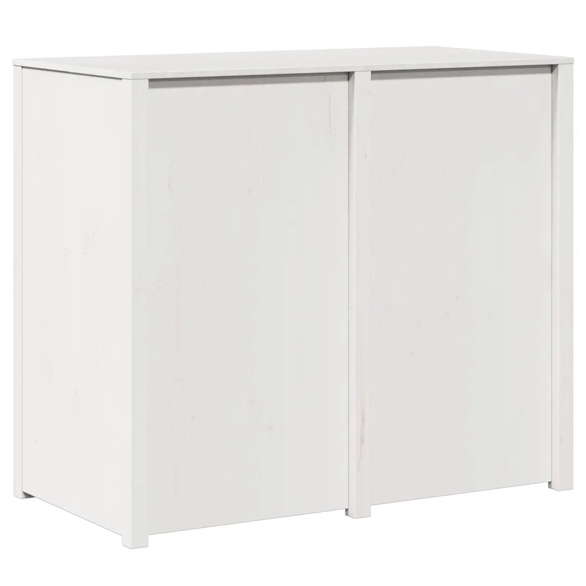 Kitchen Cabinet with Shelf Warm White Modern Storage Unit 106 x 55 x 92 cm