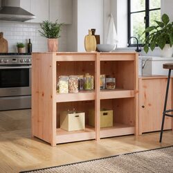 Practical Brown Oak Kitchen Cabinet for Everyday Use