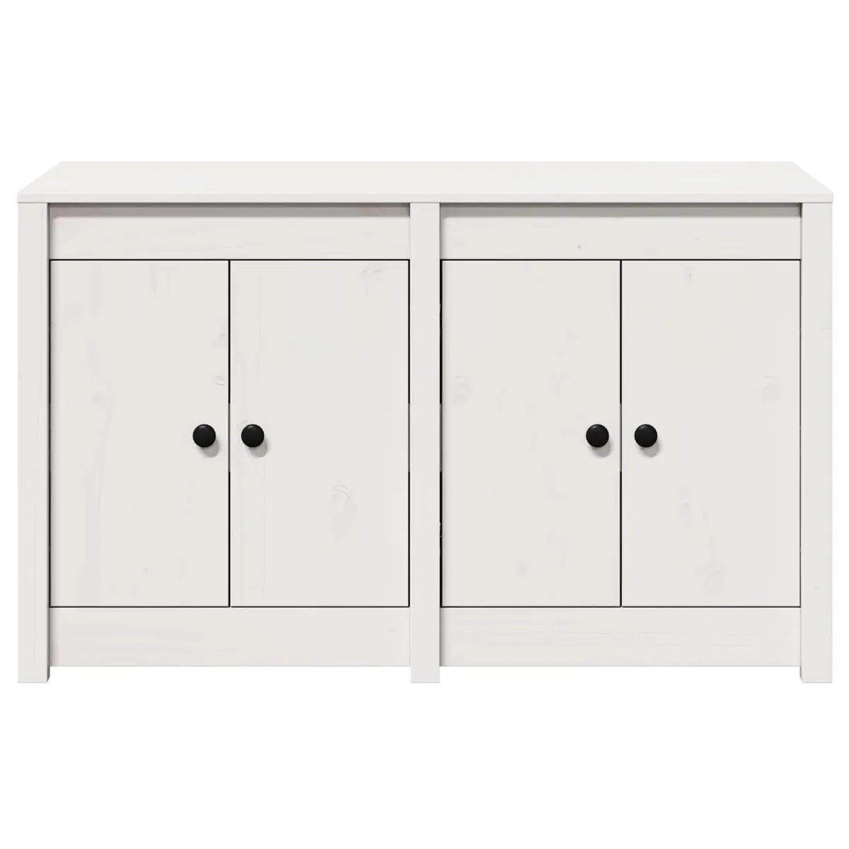 Kitchen Cabinet White Solid Pine Storage Unit Modern Design Home Furniture