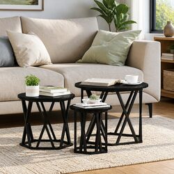 Practical Nesting Tables for Living Rooms