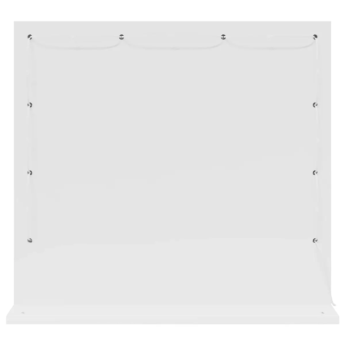LED Vanity Mirror White 60x55x18cm Makeup Bathroom Glass Engineered Wood