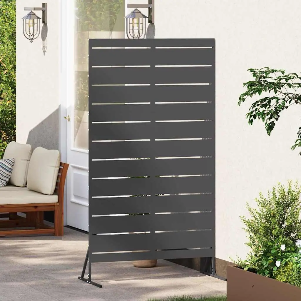 Garden Privacy Screen 100x50x180cm Steel Outdoor Fence Panel Cut-Out Design