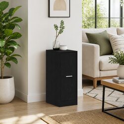 Perfect Fit Black Oak Storage Cabinet for Your Home