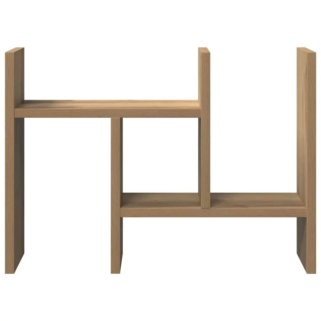 Desk Organiser Engineered Wood Rectangular Brown
