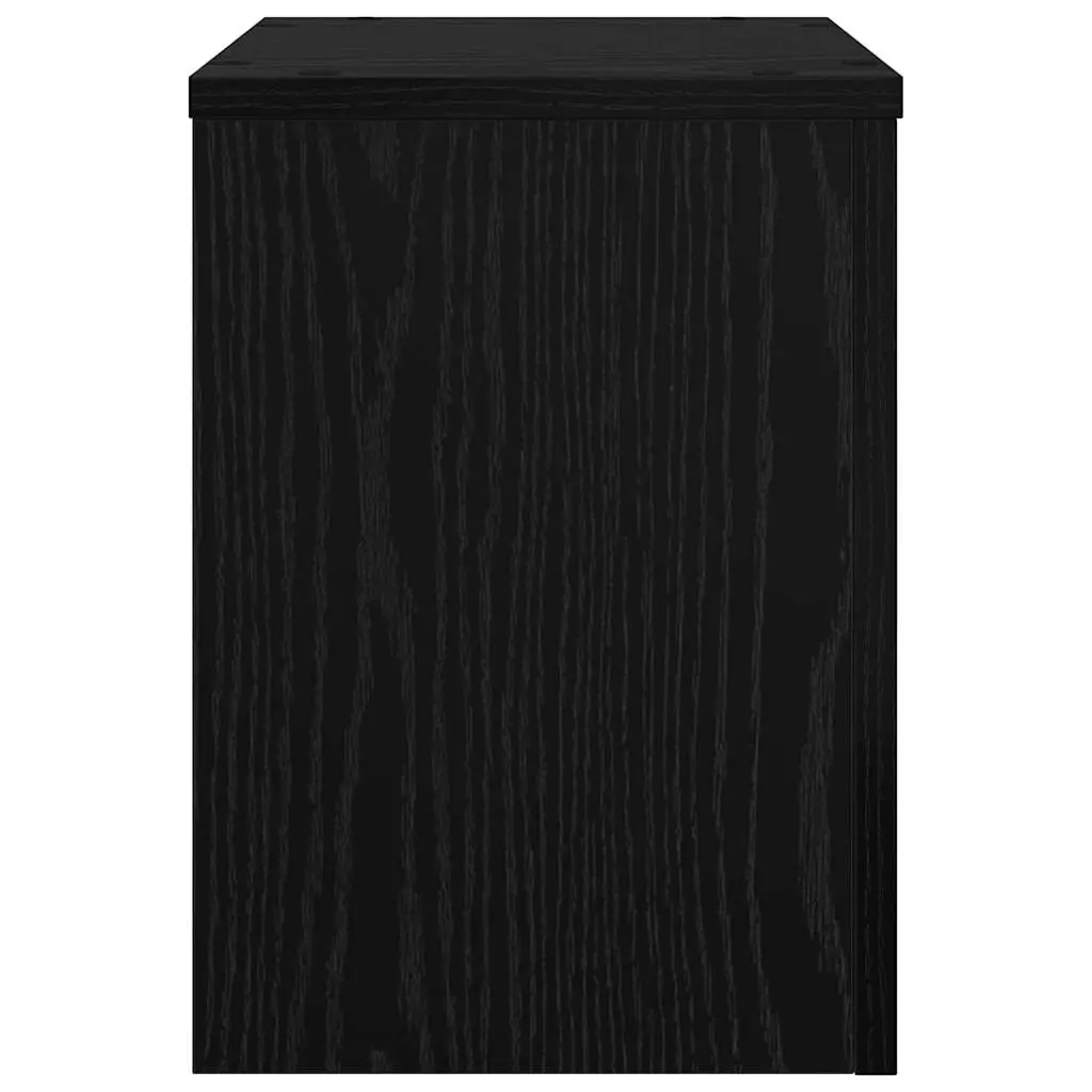 Plant Stand 2 pcs Black Oak 25 x 25 x 35 cm Indoor Outdoor Garden Display