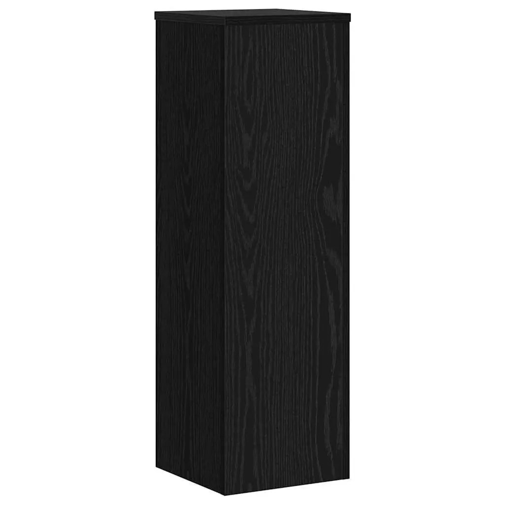 Plant Stand 2 pcs Black Oak 25 x 25 x 80 cm Indoor Outdoor Garden Display