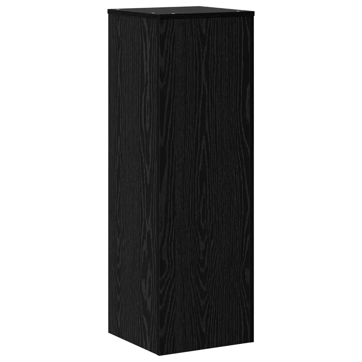 Plant Stand Engineered Wood 33x33x100cm Black Oak Modern Display Indoor Outdoor Garden Balcony