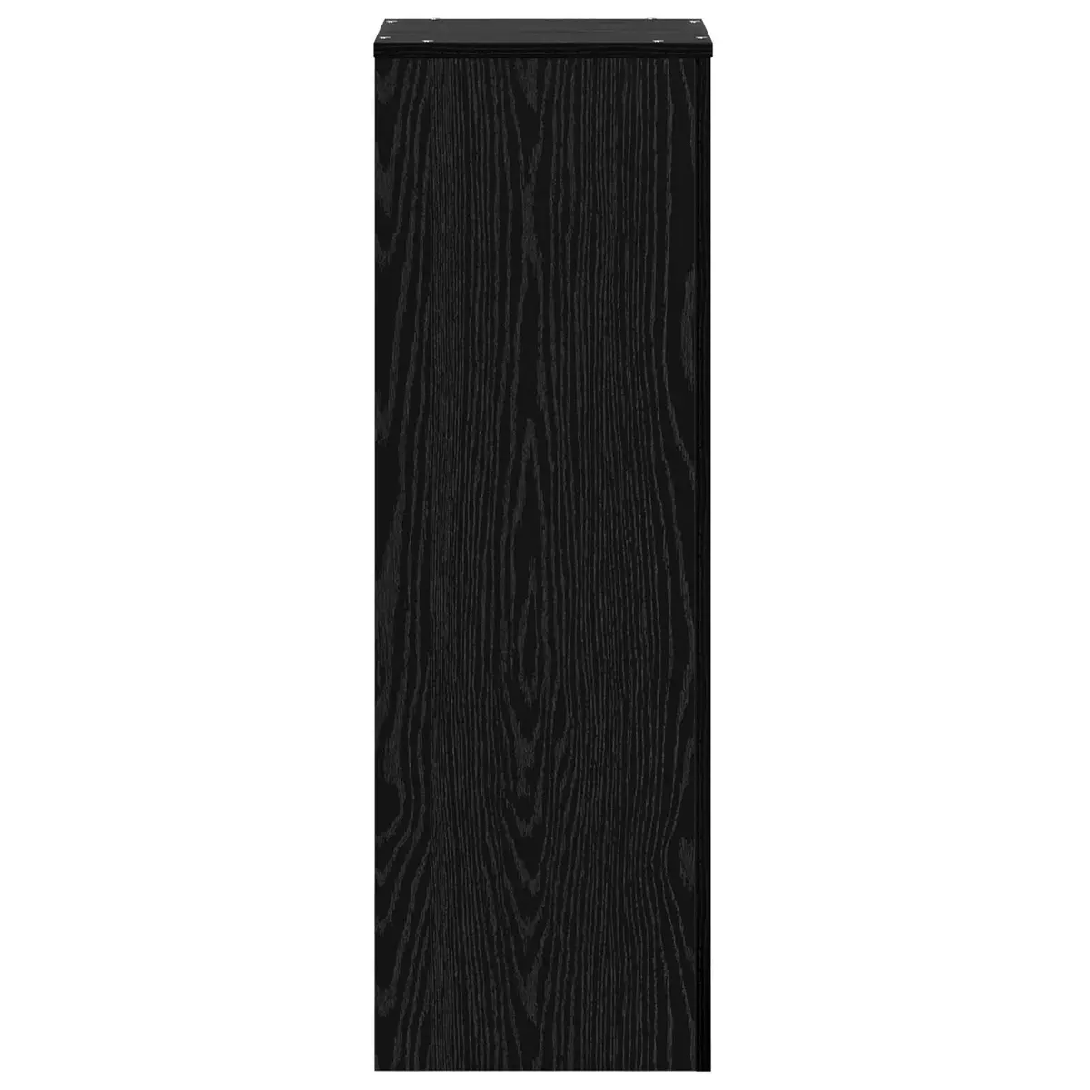 Plant Stand Engineered Wood 33x33x100cm Black Oak Modern Display Indoor Outdoor Garden Balcony