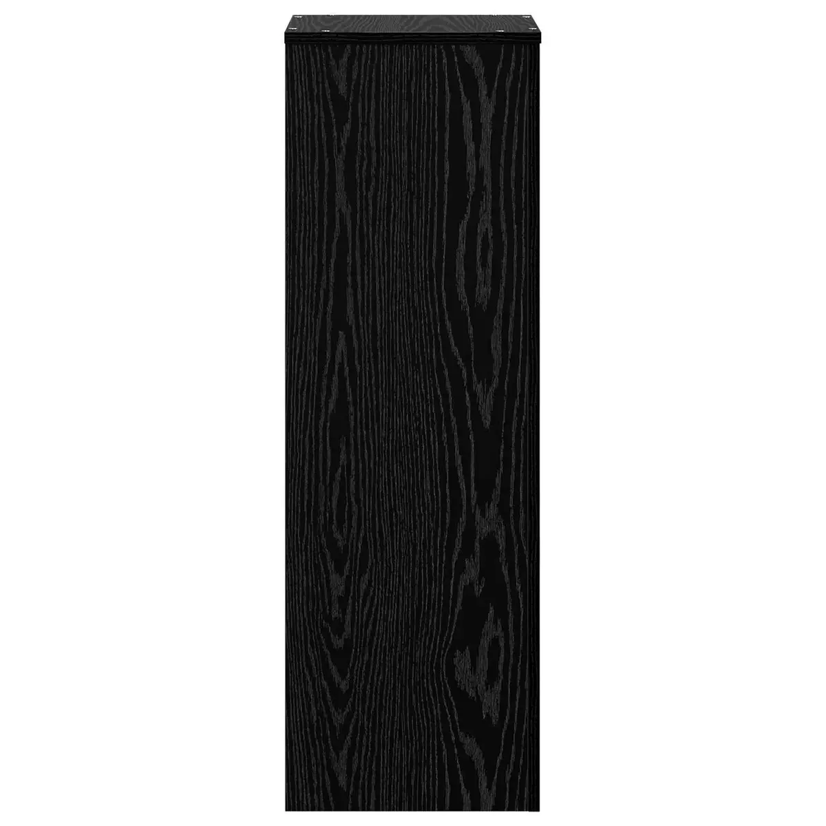 Plant Stand Engineered Wood 33x33x100cm Black Oak Modern Display Indoor Outdoor Garden Balcony