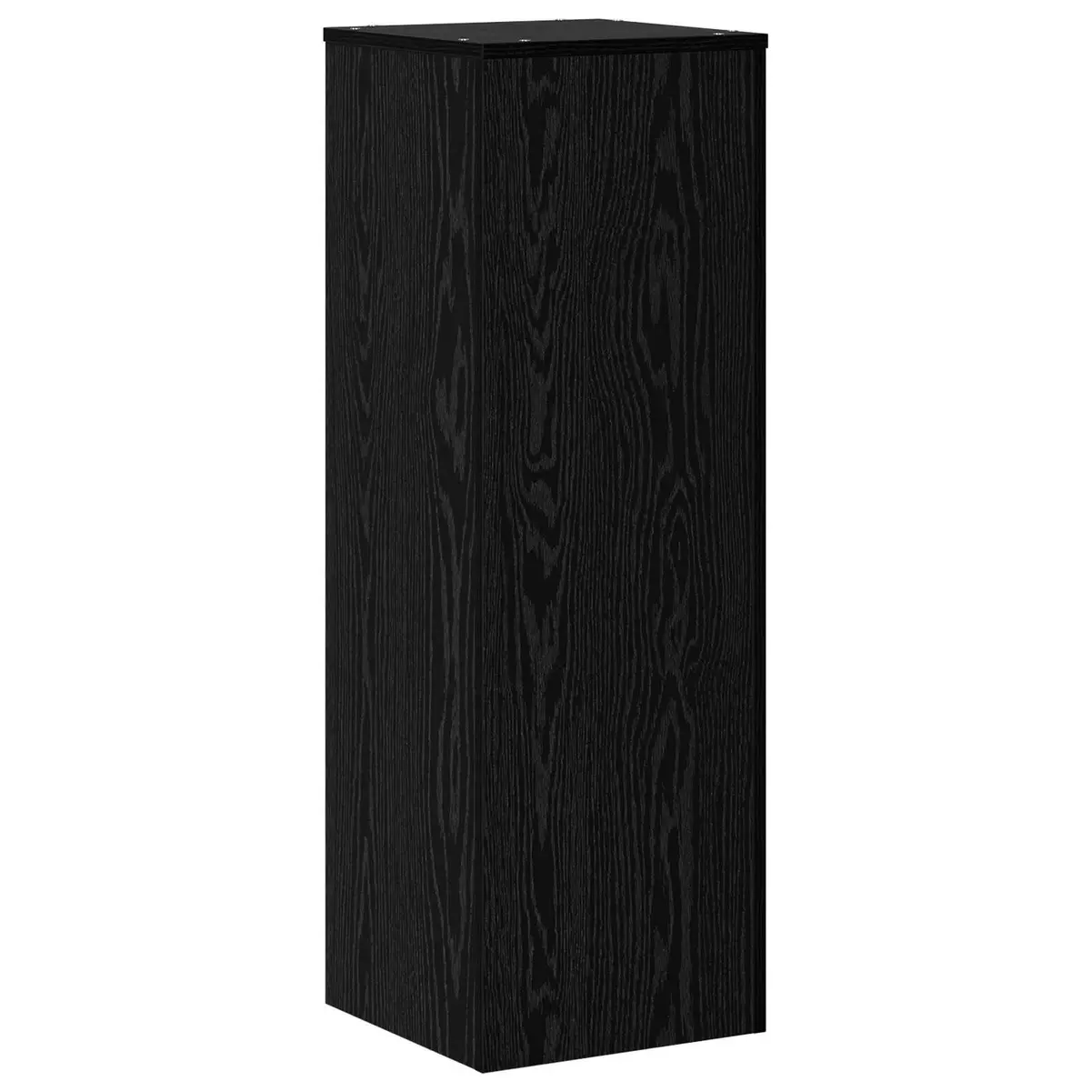 Plant Stand Engineered Wood 33x33x100cm Black Oak Modern Display Indoor Outdoor Garden Balcony