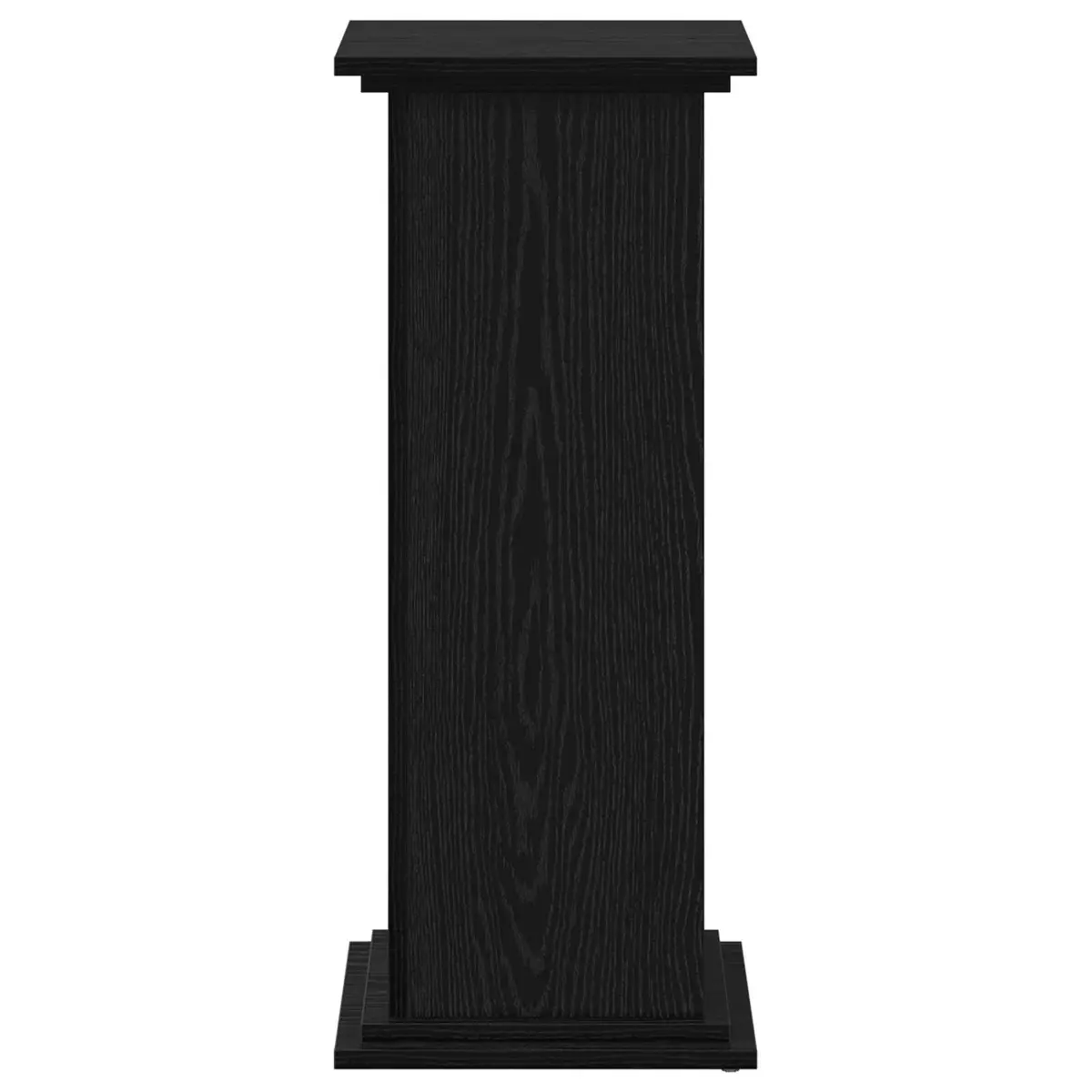 Plant Stand Engineered Wood 33x33x80cm Black Oak Modern Indoor Outdoor Display