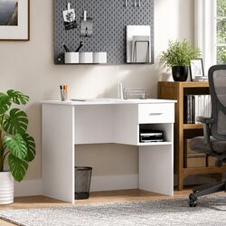 Functional White Writing Desk for Home Office Use