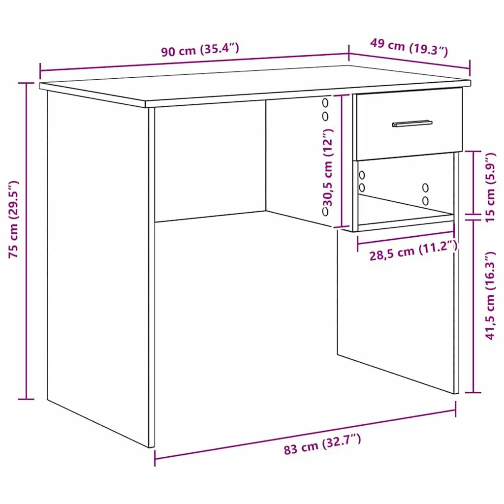 White Writing Desk for Home Office Use