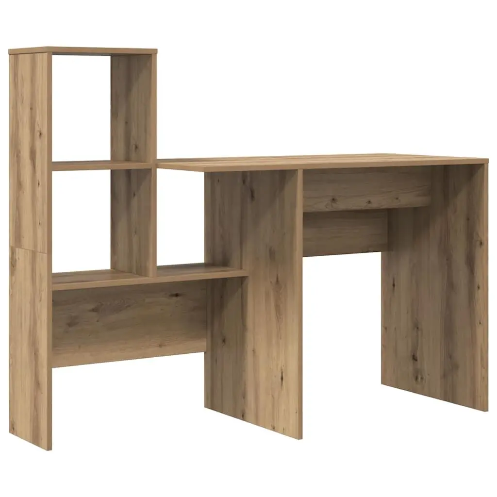 Desk Engineered Wood Brown Home Office Furniture Computer Workspace with
