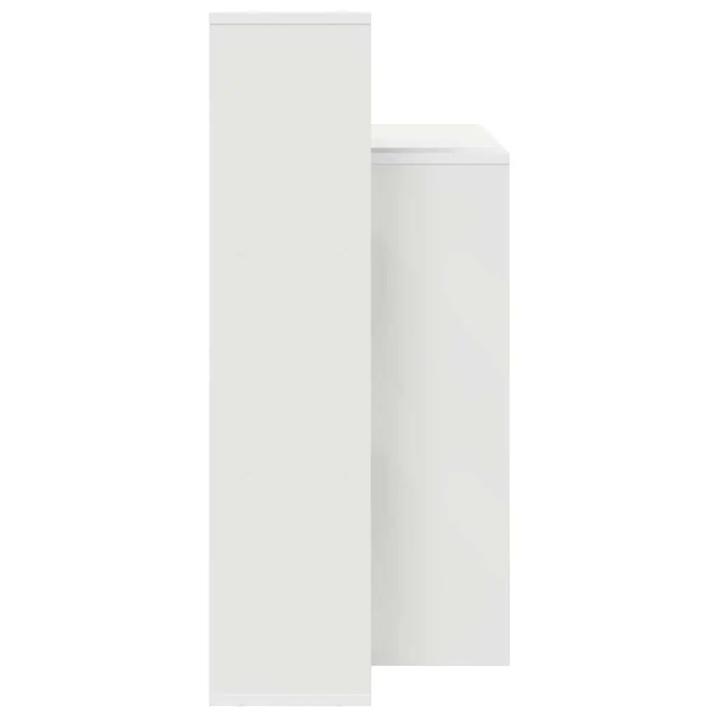 White Desk with Shelf for Home Office Setup