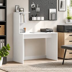 Versatile White Desk for Home Offices and Study Spaces