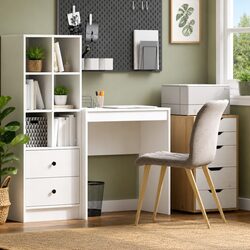 Perfect Fit: Compact White Desk for Any Space
