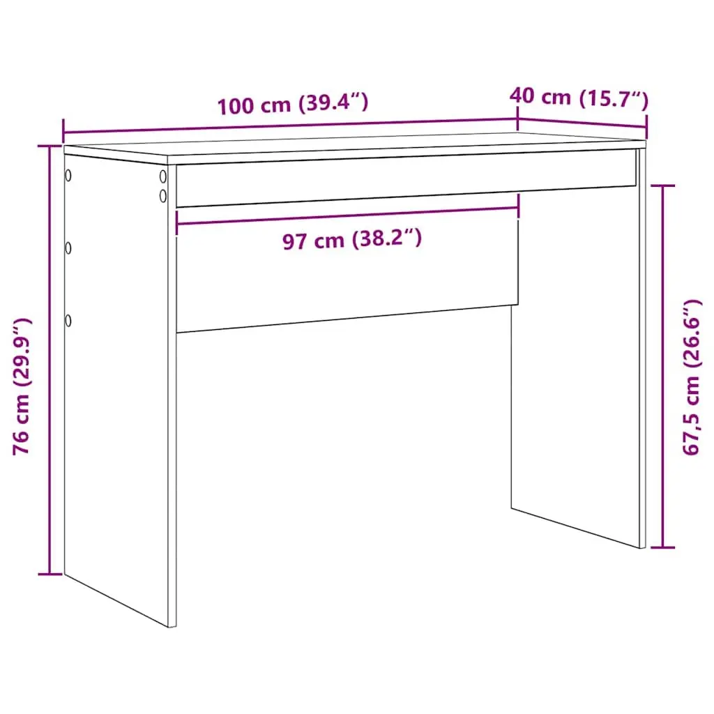 White Writing Desk for Small Areas