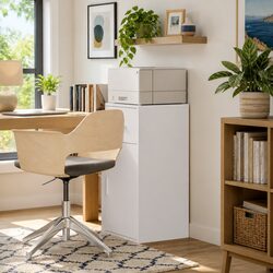 Versatile Modern White Sideboard with Practical Storage