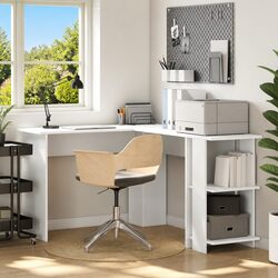 Functional Corner Desk for Small and Large Home Offices