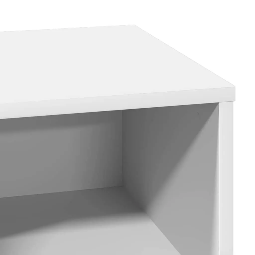 Bedside Cabinet Engineered Wood 50 x 34.5 x 50 cm White Modern Storage 2 pcs