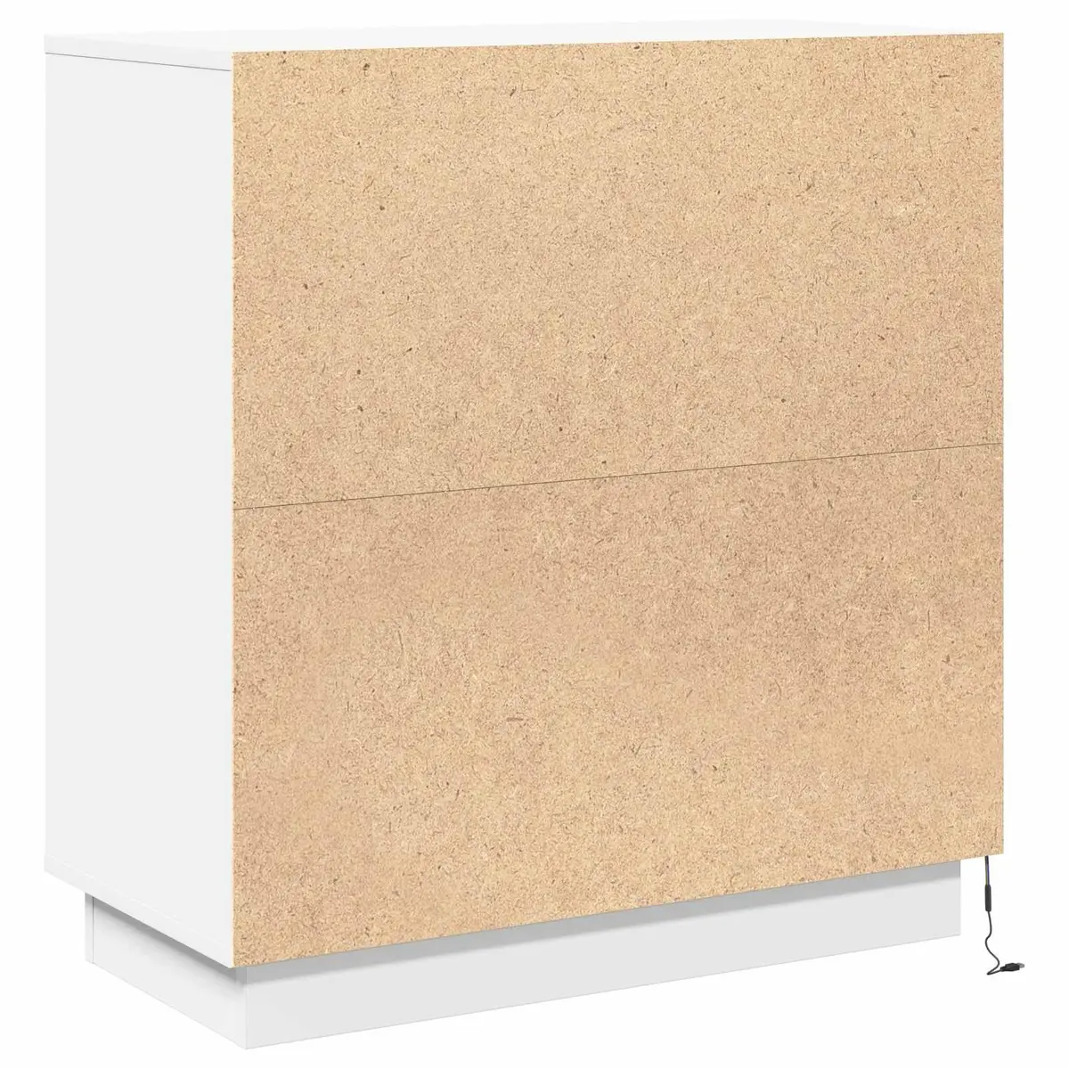 LED Sideboard Storage Cabinet Engineered Wood 71x34.5x75cm White RGB Lighting
