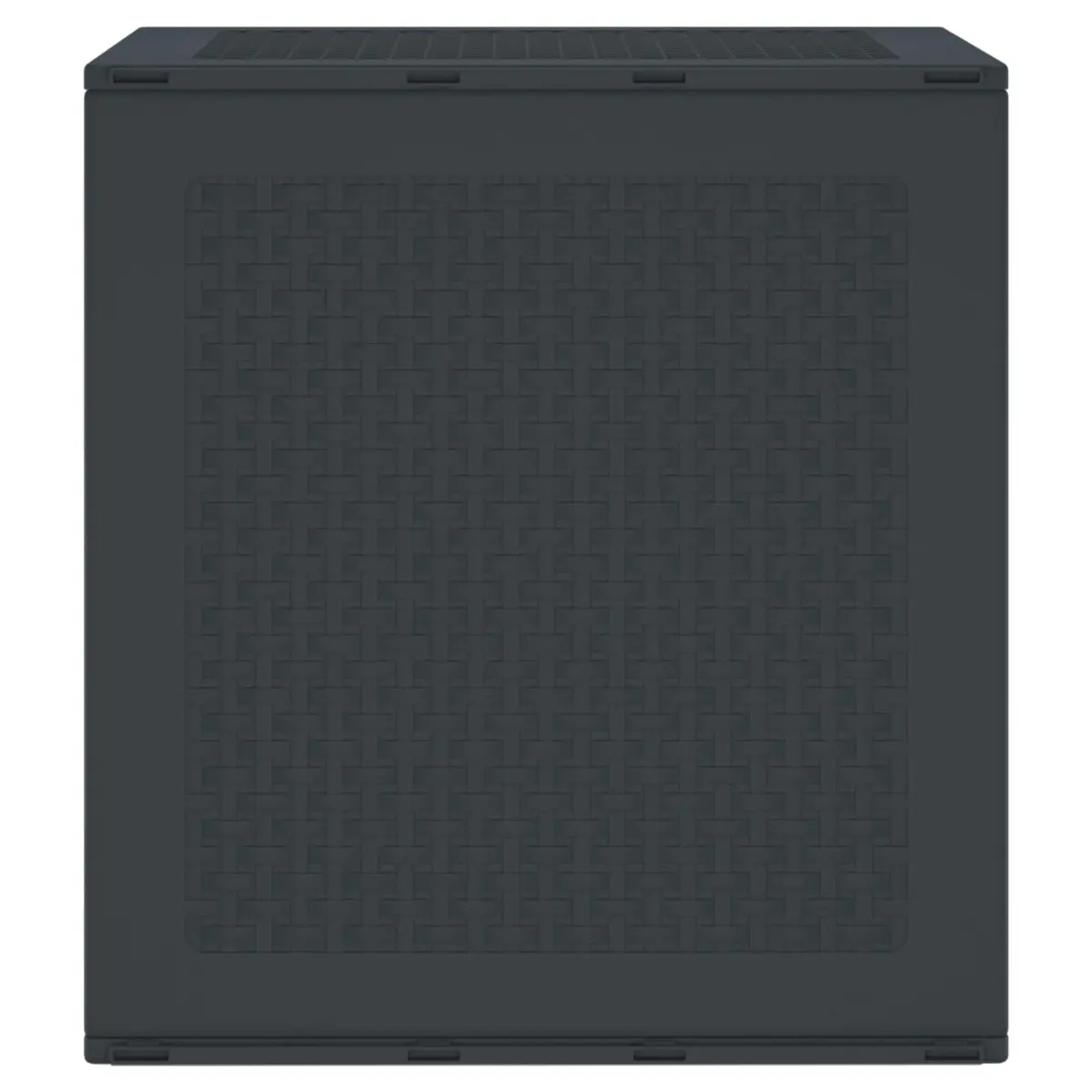 Outdoor Storage Box Polypropylene 55x53x57cm Anthracite Garden Deck Patio Organiser Container