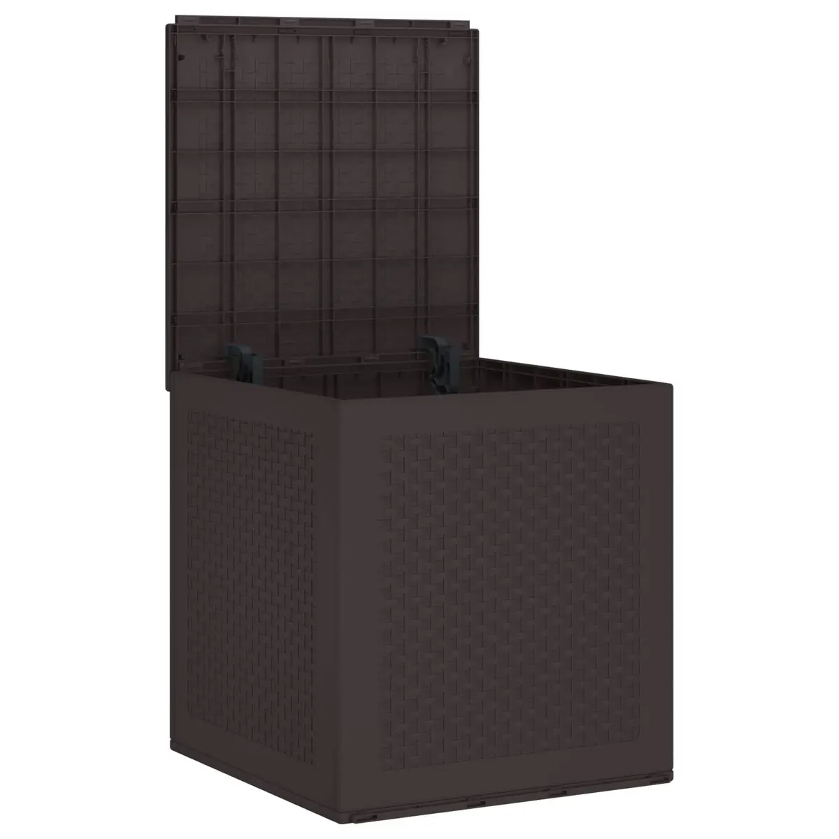 Garden Storage Box Rectangular Polypropylene 55x53x57cm Brown
