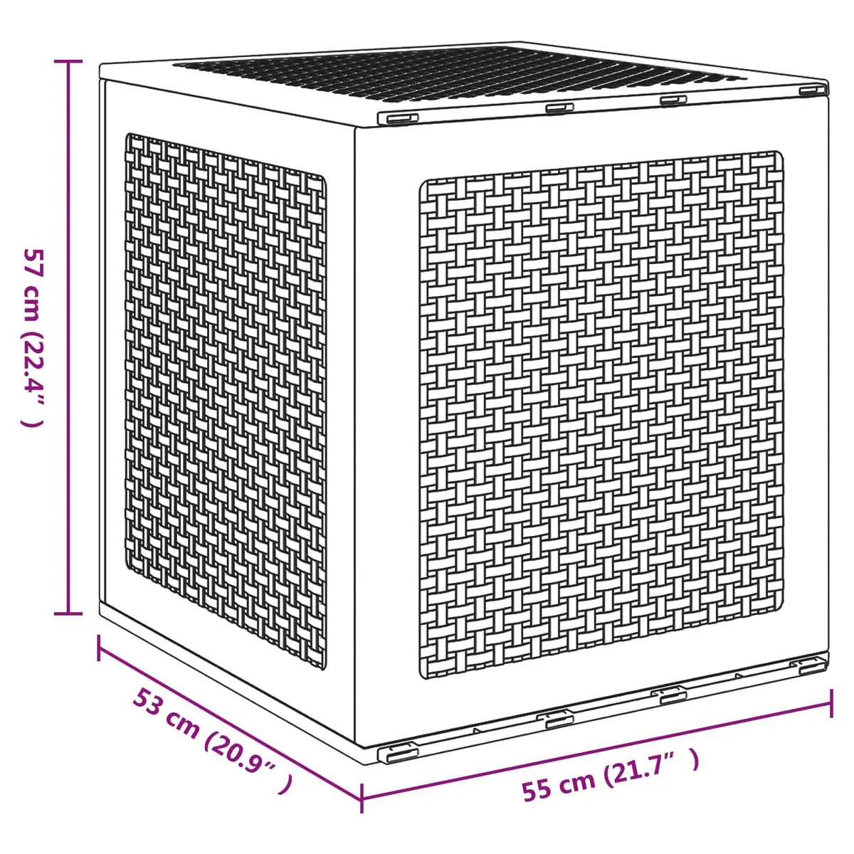 Outdoor Storage Box for Cushions and Tools