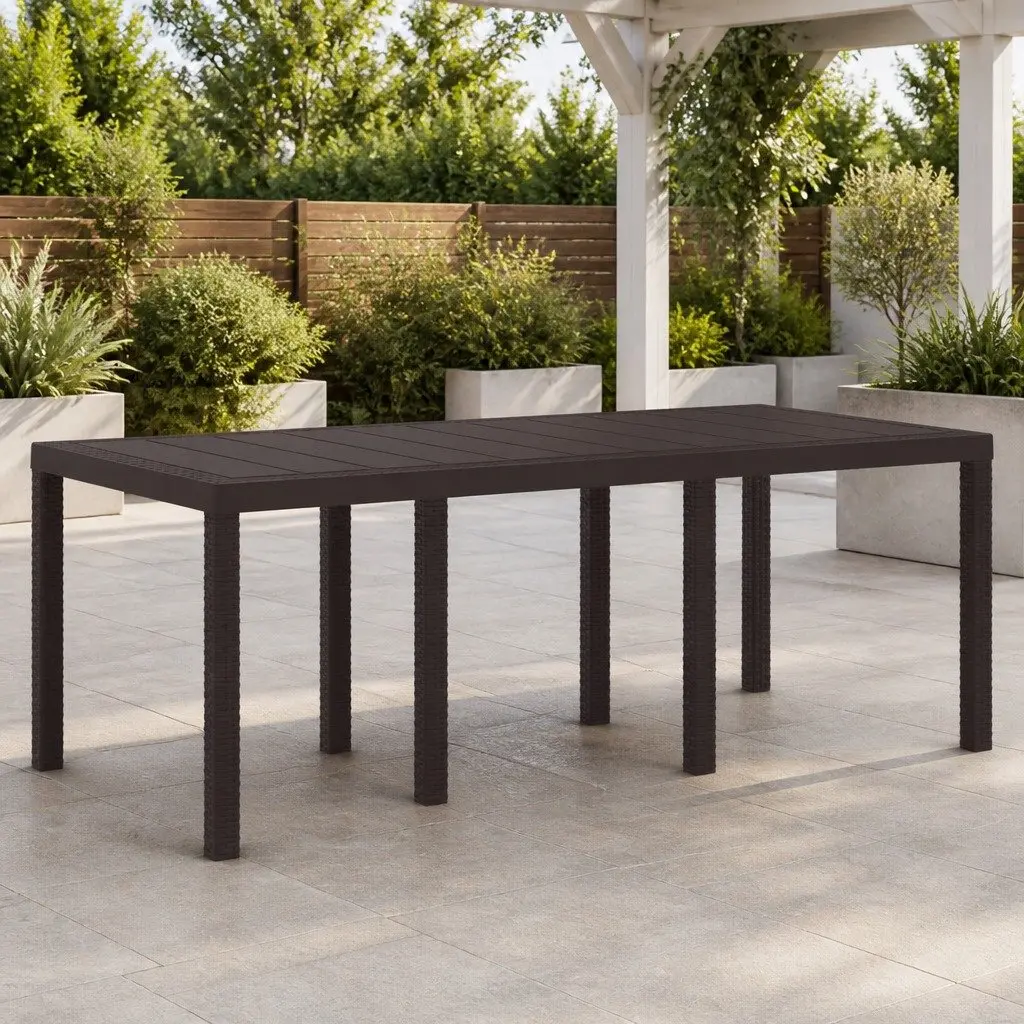 Rectangular Garden Table for Family Gatherings