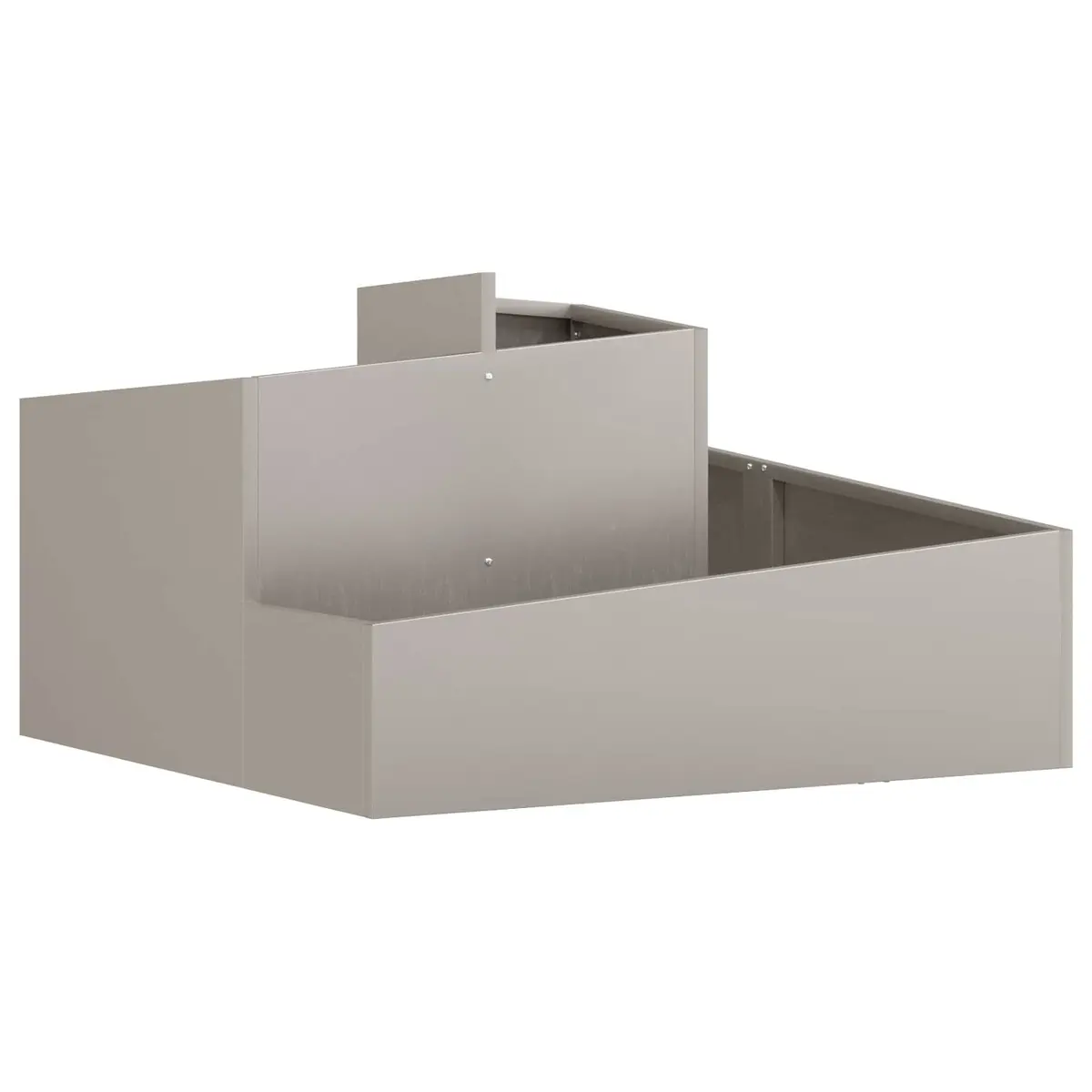 Metal Garden Planter Weathering Steel 80 x 80 x 50 cm Brown Square Outdoor Raised Bed