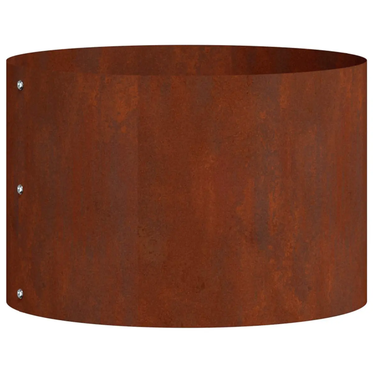 Garden Planter Ring Steel Round 30cm Weathering Brown