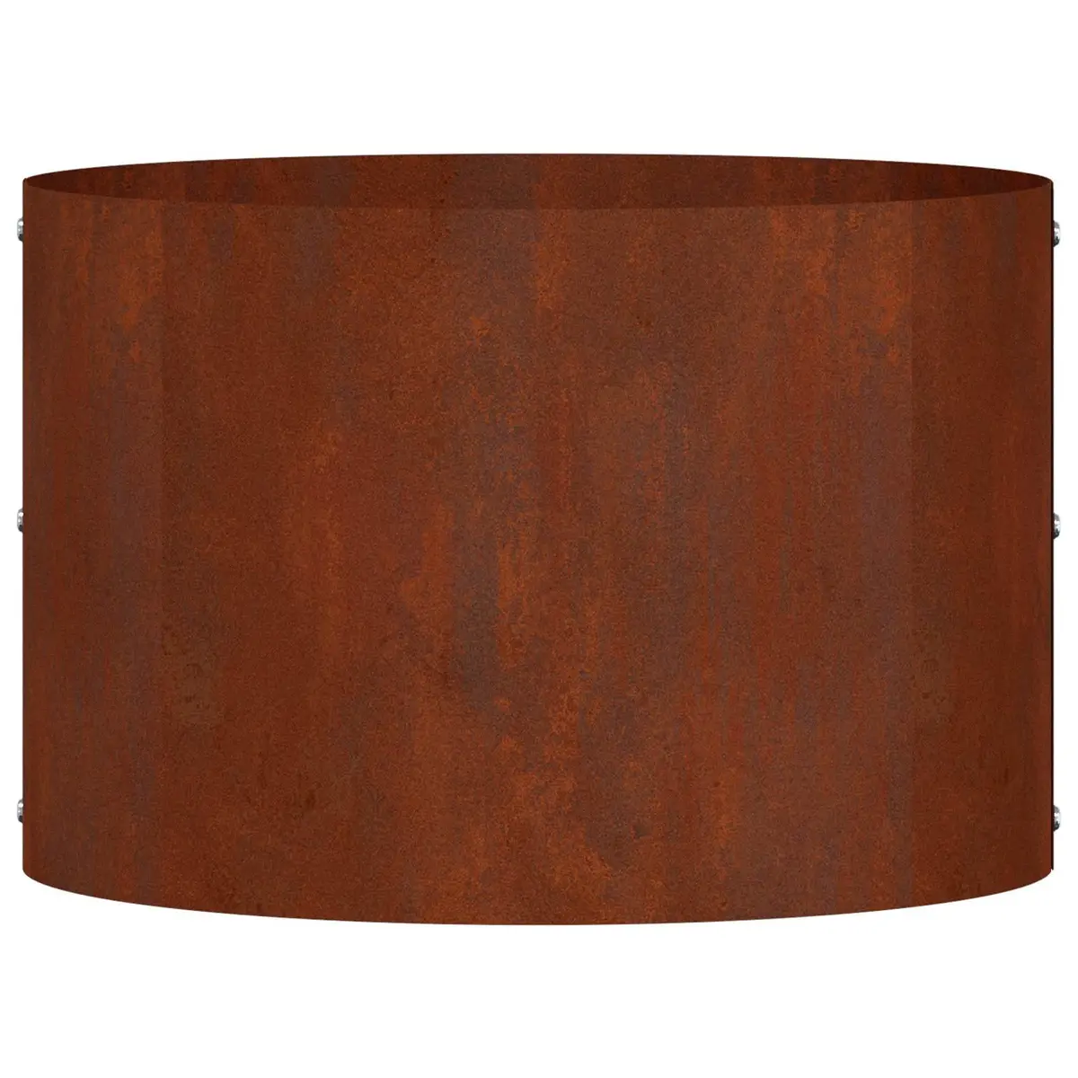 Garden Planter Ring Steel Round 30cm Weathering Brown