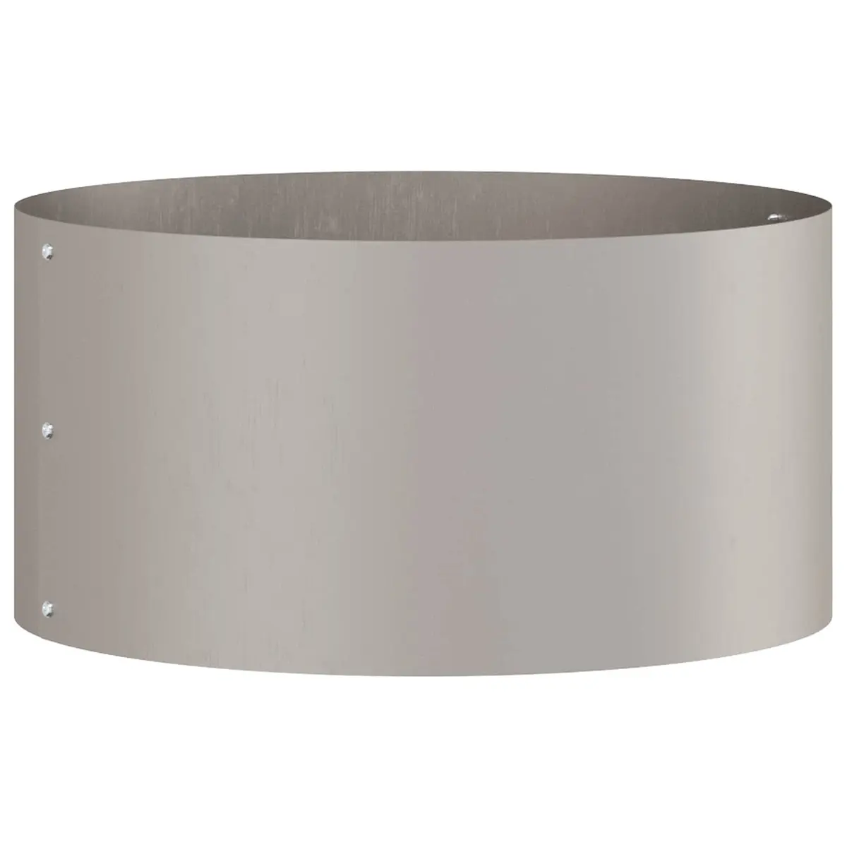 Round Steel Outdoor Planter Ring 40cm Rusty Brown Decorative Flower Bed Border