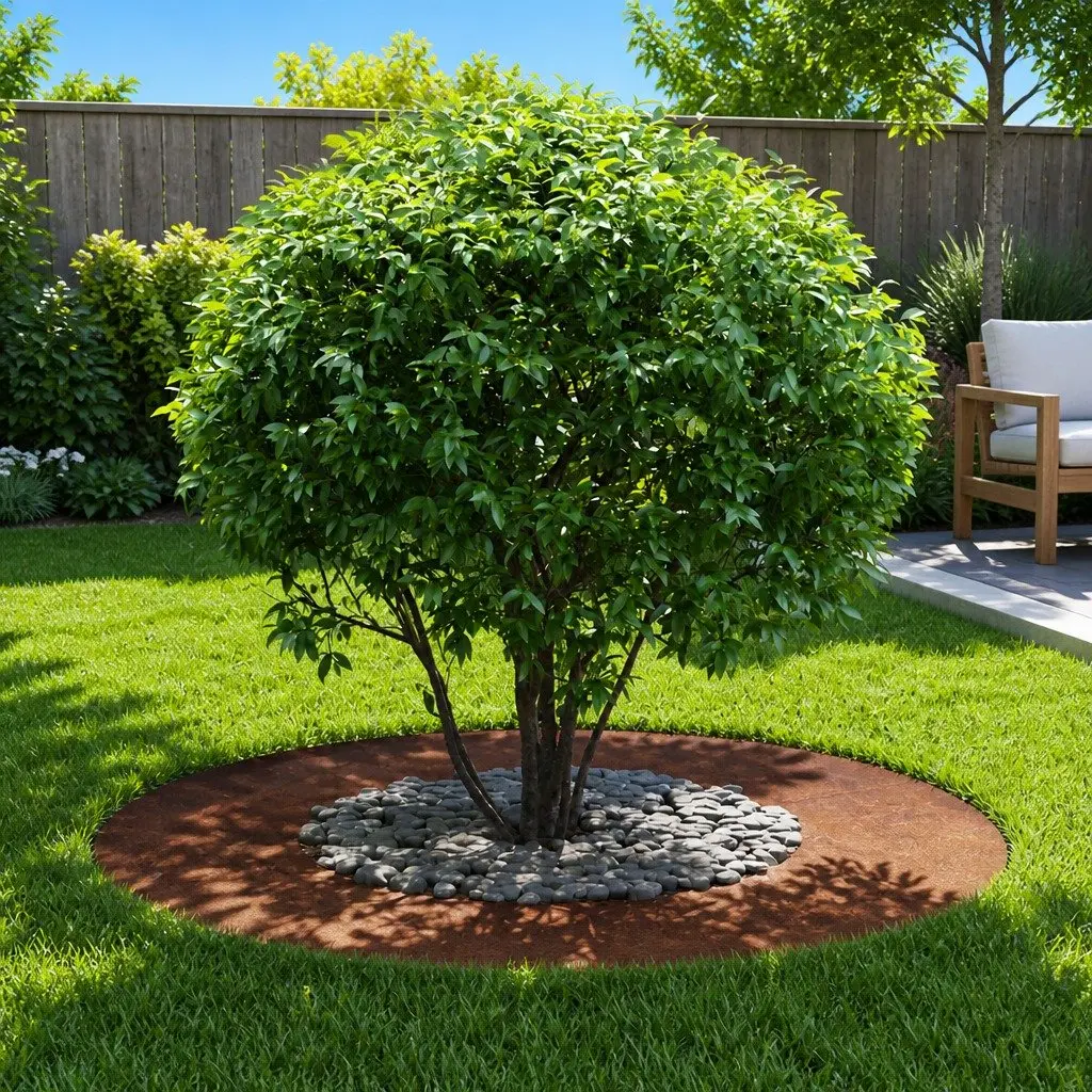 Decorative Tree Ring Brown 40cm 70cm Outdoor Garden Landscaping Lawn Edging