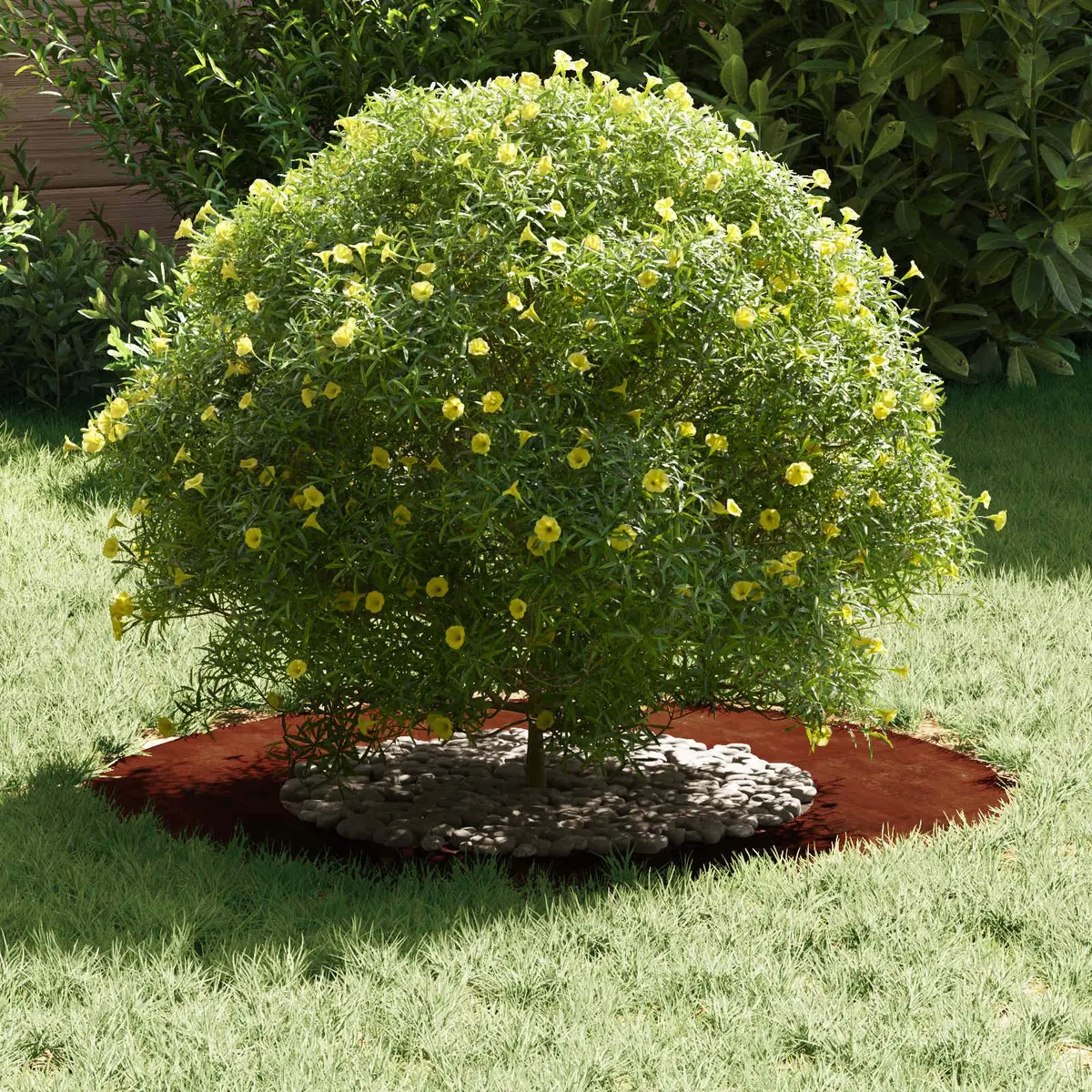 Decorative Tree Ring Brown 40cm 70cm Outdoor Garden Landscaping Lawn Edging