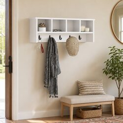 Practical Wall-Mounted Coat Rack for Home Organization
