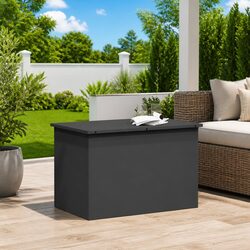 Practical Outdoor Cushion Box: Steel 80x50cm Storage Solution