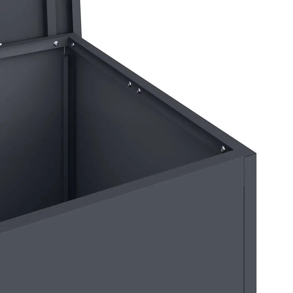 Cushion Box Steel Outdoor Storage Container 80 x 50.5 x 50 cm Anthracite