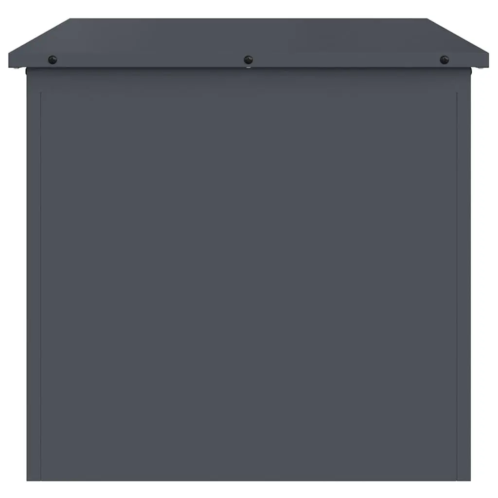 Storage Box Steel Outdoor Patio Garden Anthracite 55 x 50.5 x 50 cm