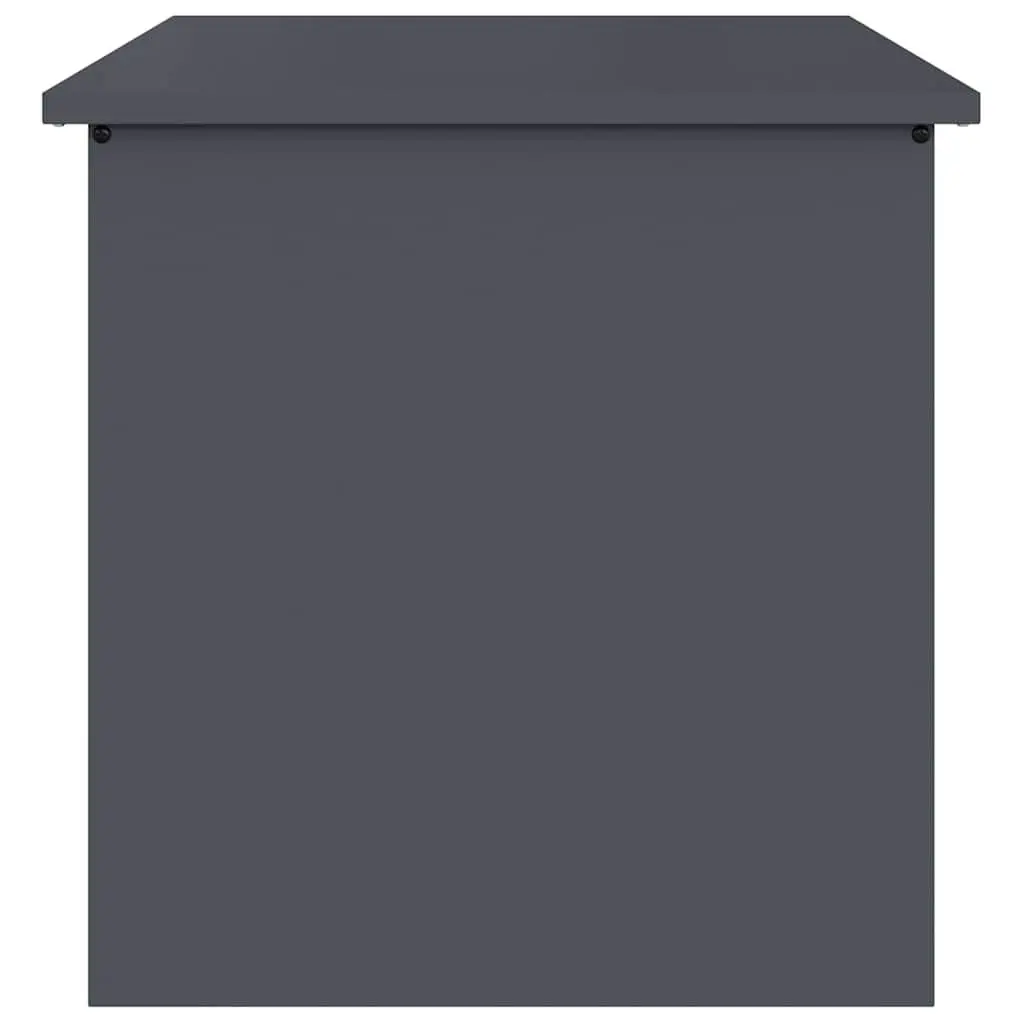 Storage Box Steel Outdoor Patio Garden Anthracite 55 x 50.5 x 50 cm
