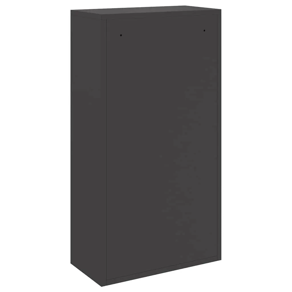 Parcel Drop Box Steel 44 x 22 x 82 cm Black Outdoor Mailbox