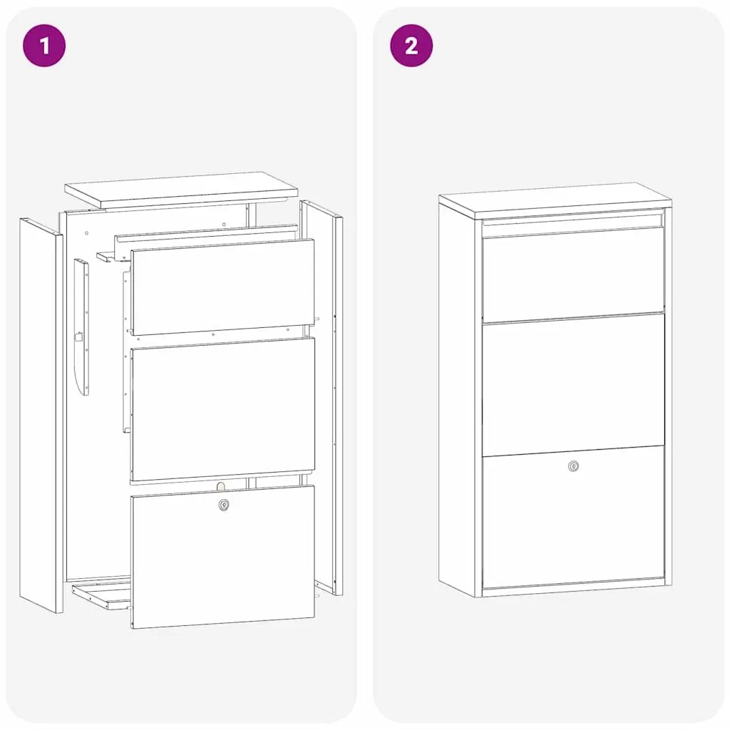 Parcel Drop Box Steel 44 x 22 x 82 cm Black Outdoor Mailbox