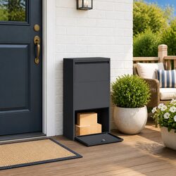 Practical Anthracite Parcel Drop Box for Your Home