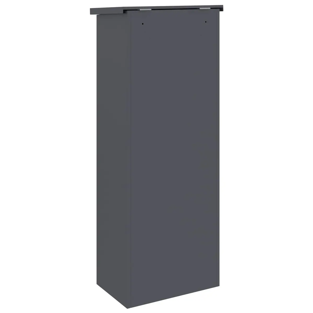 Outdoor Steel Parcel Drop Box Anthracite 44.5 x 29 x 110.5 cm with Hinged Door and Secure Deadbolt Lock
